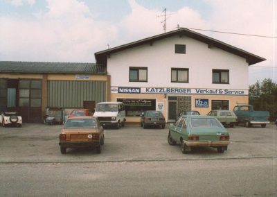 1981 Übernahme der Markenvertretung Datsun, später unbenannt auf Nissan